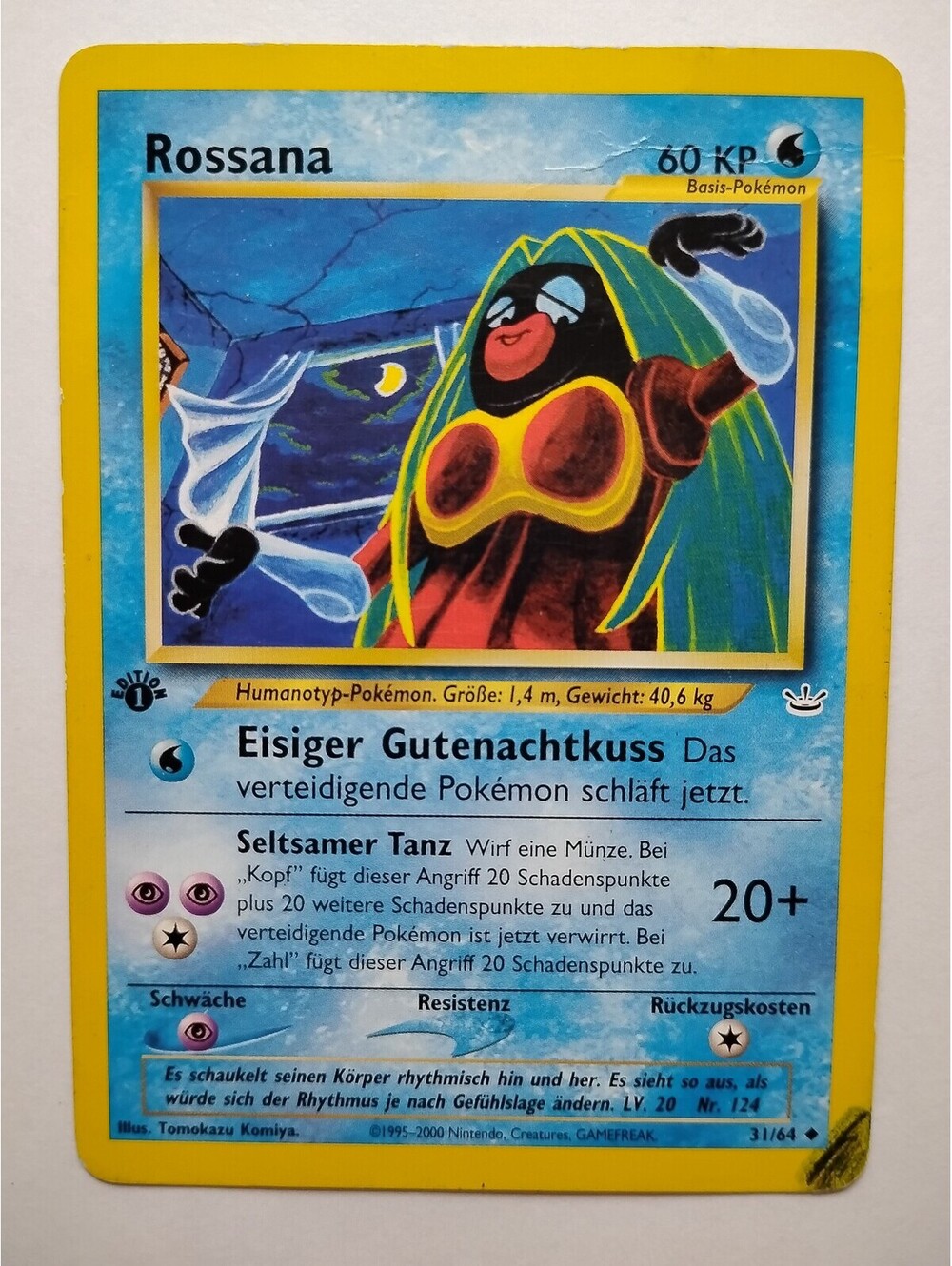 Pokemon TCG Rossana non holo 31/64 1995 1st edition!